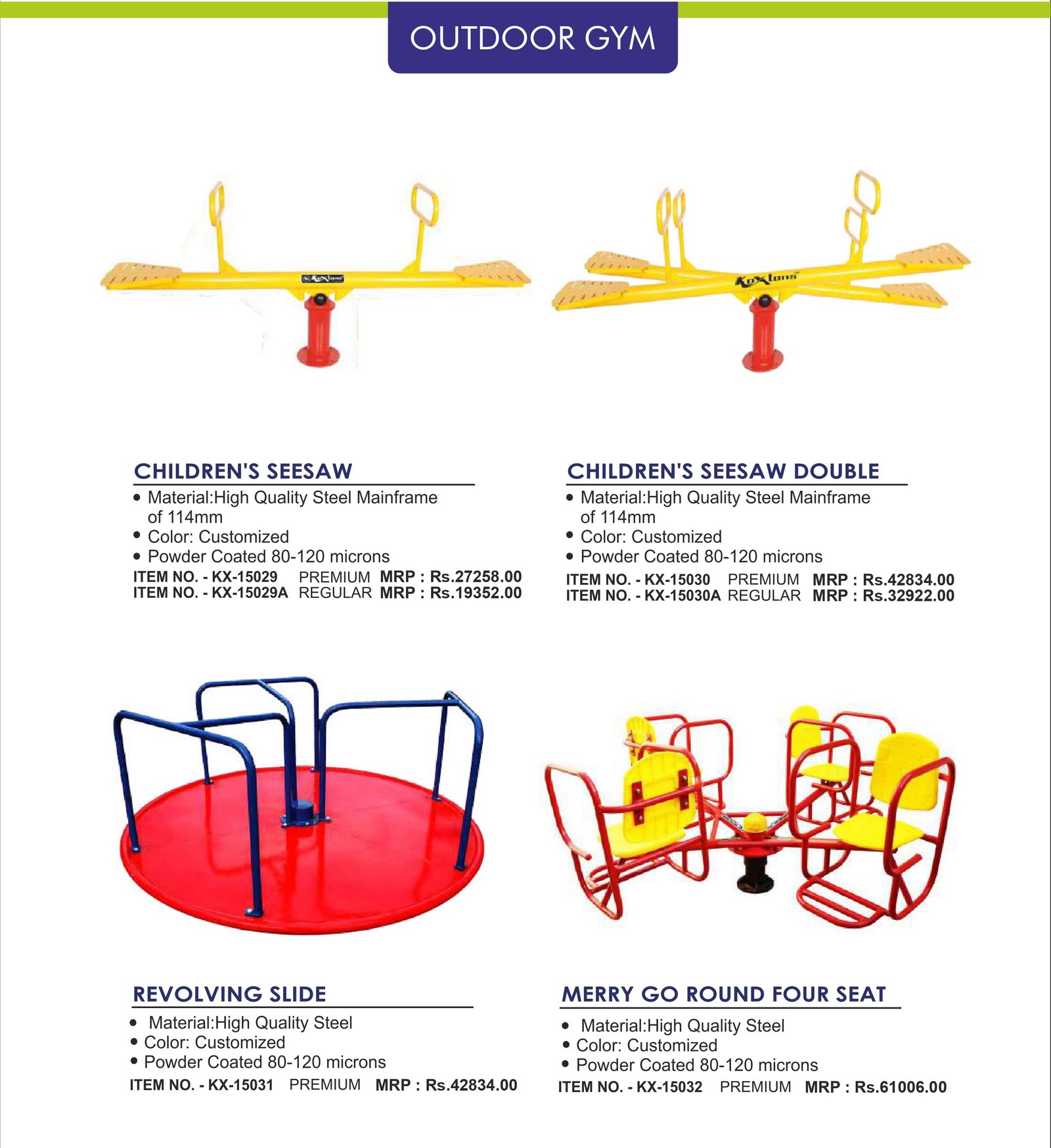 Outdoor Gym Catalogue Page 204